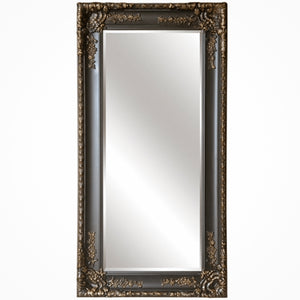 Audrey Black Antique Leaner Mirror 90 x 180cm
