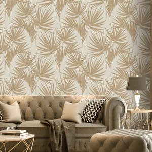 Belgravia Aurora Palm Gold Wallpaper