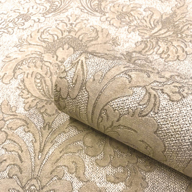 Belgravia Sanremo Damask GoldCream Wallpaper - Default Title - Foy and ...