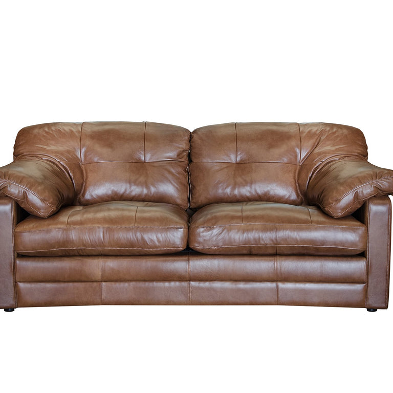 Alexander and James Bailey Brown Leather 2 Seater Sofa