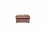 Alexander and James Bailey Brown Leather Footstool