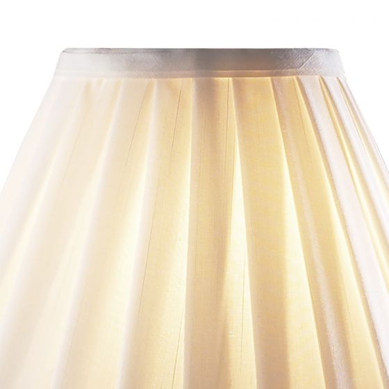Beau Touch Table Lamp Satin Chrome with Shade