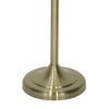 Bybliss Floor Lamp Antique Brass complete with Gold Shade