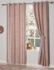 Brittany Blossom Interlined Eyelet Curtains  Pink