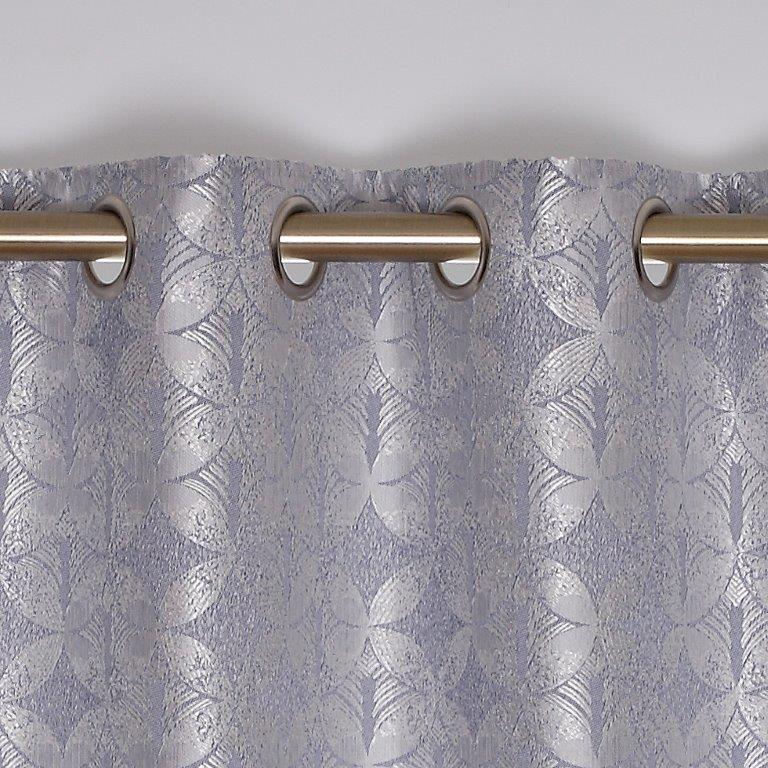 Brittany Interlined Eyelet Curtains  Denim