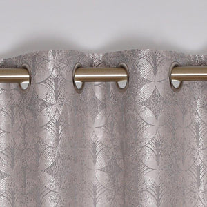 Brittany Interlined Eyelet Curtains  Silver