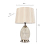 Acorn Speckled Lamp Silver