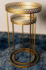 Ridgley S2 Accent Tables Round Mirrored Gold