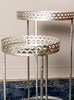 Ridgley S2 Accent Tables Round Mirrored Silver