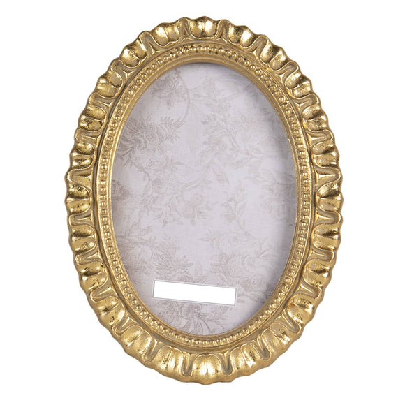 Gold Oval Photo Frame