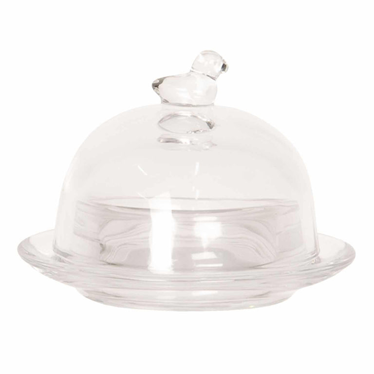 Glass Butterdish