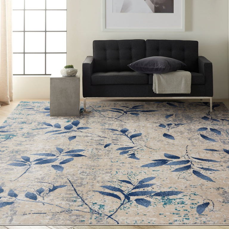 Calvin Klein River Flow Rug 03 Beige Navy