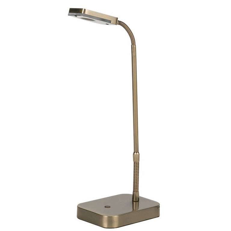 TL1193 1 Light Antique Brass LED Table Lamp