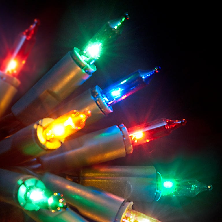 200 Fairy Lights Multi Coloured Static  Plastic Tub