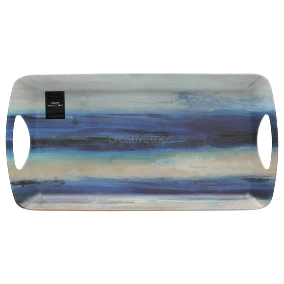 Creative Tops Blue Abstract Small Luxury Handled Tray