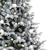 Snowtime 210cm Prelit Diamond Lake Flocked Christmas Tree