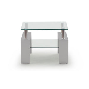 Calico Lamp Table  Grey