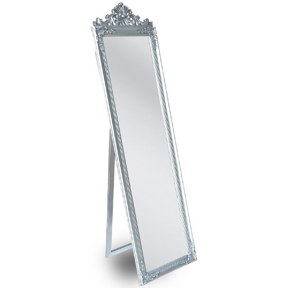 Cheval Mirror Silver 45x170cm