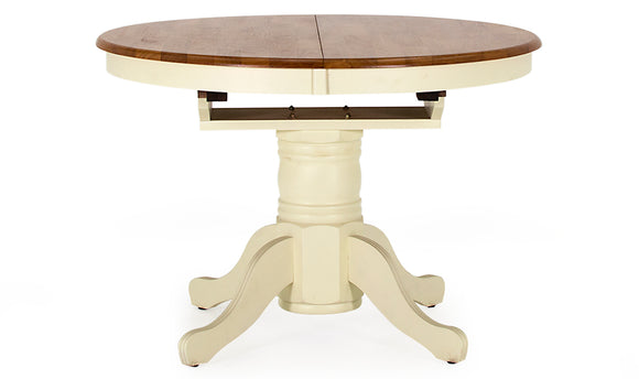 Discover timeless elegance with the Cotswold Oval Extending Dining Table. Crafted with precision and attention to detail, this table features a classic oval shape and a rich wood finish. The extendable design allows you to accommodate extra guests with ease, making it perfect for both intimate dinners and large gatherings.