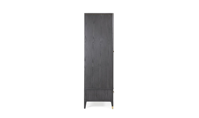 Diletta Wardrobe 2 Door 2 Drawer Ebony