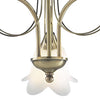 Doublet 3 Light Semi Flush Antique Brass