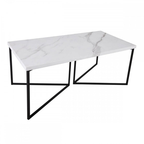 Fotini Coffee Table White Marble Effect