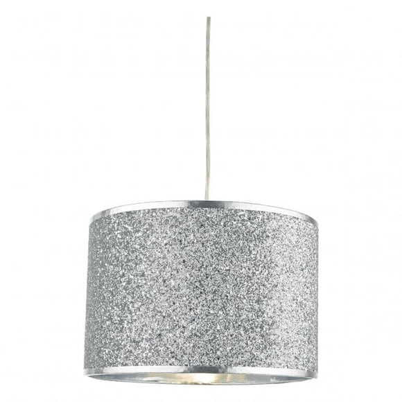 BIS6532 Bistro Easy Fit Pendant Shade in Silver Glitter Finish