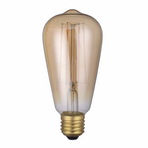 E27 LED Dimmable Vintage Pear Lamp 4W 300 Lumen 1800K