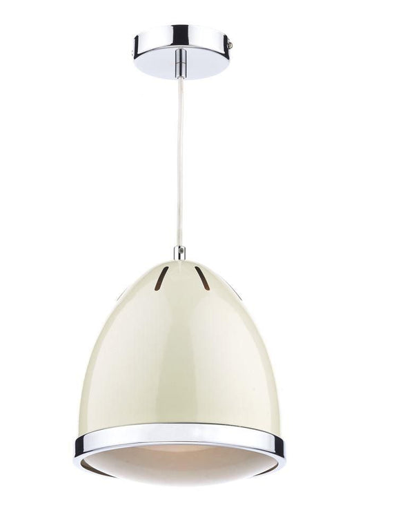 GOM0133 Gomez 1 Light Ceiling Pendant light in Cream
