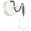 SCR0738 Scroll Single Light Wall Fitting in Polished Nickel Finish