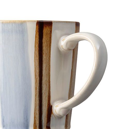 Denby Brown Stripe Painted Large Mug