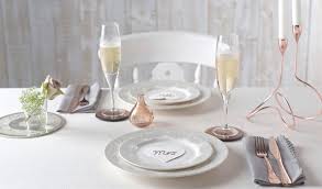 Denby Filigree Silver 16 Piece Boxed Tableware Set