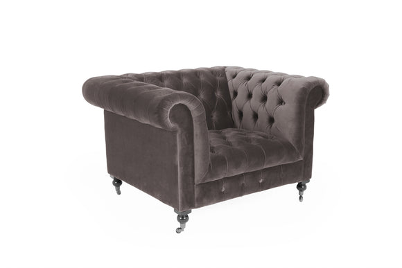 Darby 1 Seater Chesterfield Mink