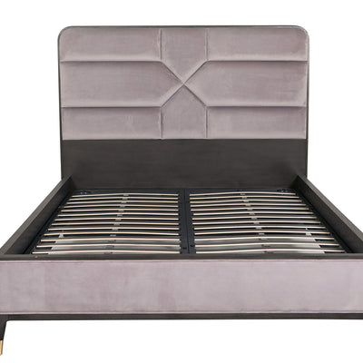 Diletta King Size Bed 5ft Ebony Ecru Velvet