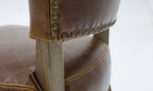 Tan Brown Leather Bar Stool - Stylish and Comfy Seating for Your Kitchen Island or Breakfast Bar