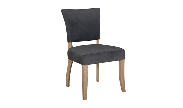 Duke Dining Chair Velvet Dark Grey