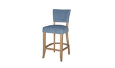 Create a chic dining space with our blue velvet bar stool - The epitome of comfort