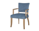 Elevate Your Dining Experience with the Duke Dining Armchair - Plush Velvet Seat and Solid Oak Construction
