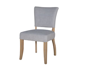 Elegant Duke Dining Chair Velvet Light Grey - Ideal for Dining Rooms