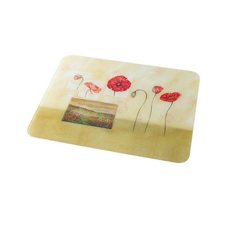 Eddingtions Poppy Fields Glass Worktop Protector