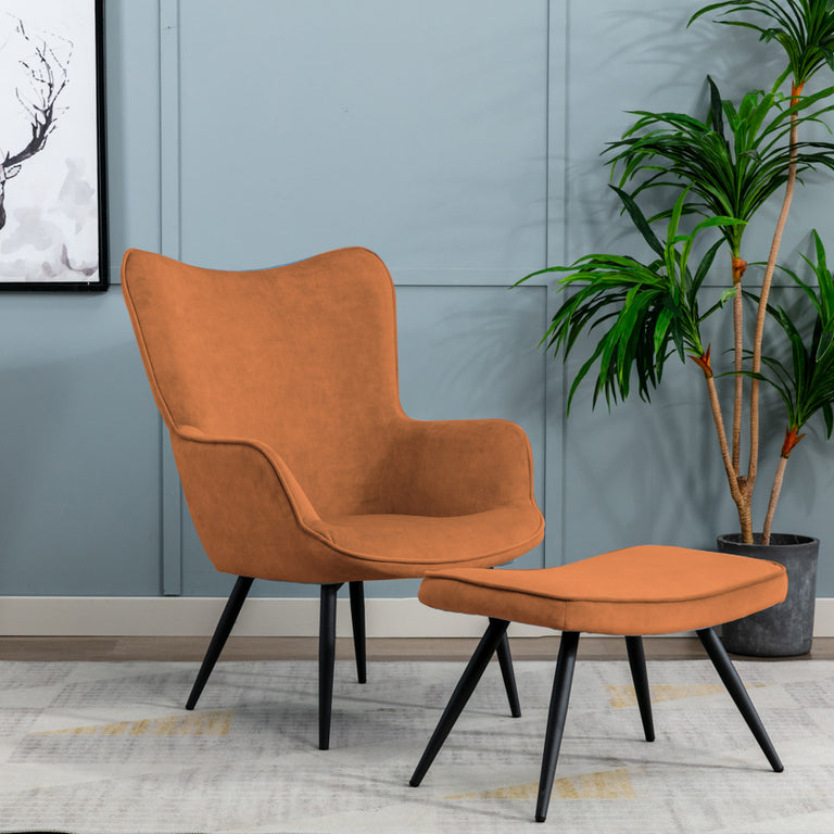 Eleanor Accent Chair  Rust