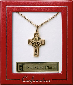 Gold Plated Celtic Cross Necklace