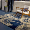 Florence Broadhurst Japanese Floral Rug Midnight