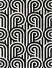 Florence Broadhurst Turnabouts Rug Black