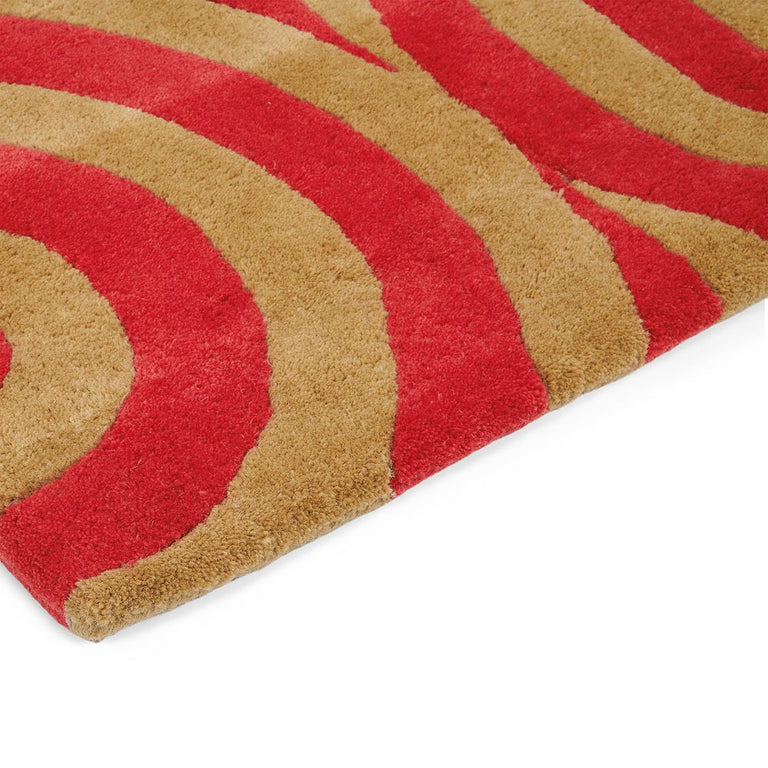 Florence Broadhurst Turnabouts Rug Claret