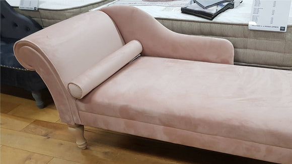 Rutini Chaise Lounge Velvet Pink