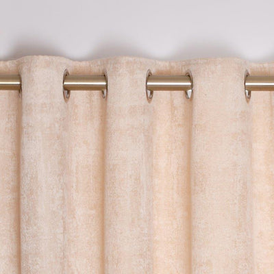 Fiesta Interlined Eyelet Curtains  Champagne