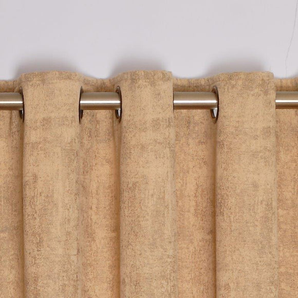 Fiesta Interlined Eyelet Curtains  Gold