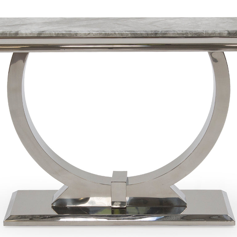 Arianna Console Table Grey Marble Top