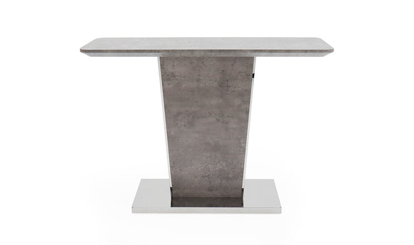 Beppe Console Table  Light Grey Concrete Effect